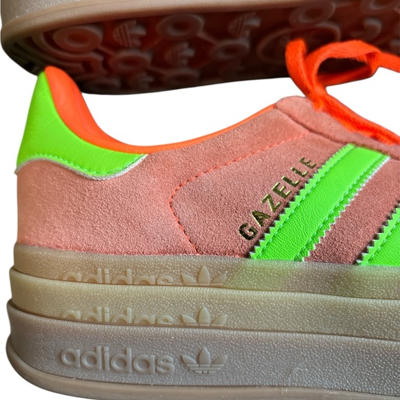 Adidas w’s orange platform gazelles 9.5 - Picture 10 of 11
